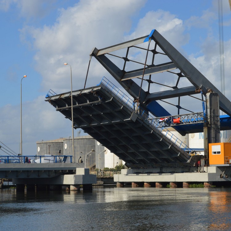 Azmy Bridge, Port Said, Egypt