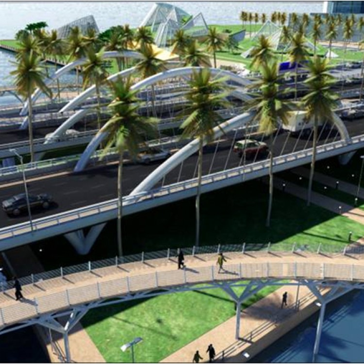 Shams Abu Dhabi Central Park Pedestrian Bridges, UAE