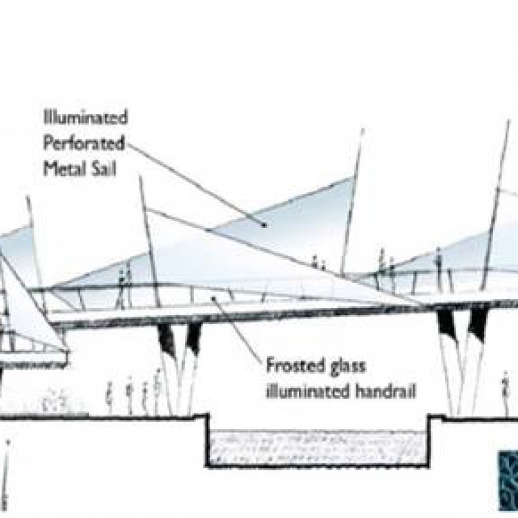 Shams Abu Dhabi Pedestrian Bridge #1, UAE